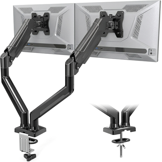 Libera spazio con il supporto monitor scrivania Meridiana. Braccio per monitor pc e computer ideale per scrivania gaming. Regolabile e facile da montare!