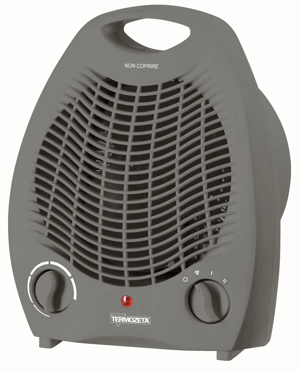 Termozeta TZR15GB termoventilatore grigio, vista frontale
