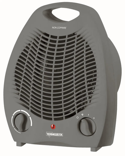 Termozeta TZR15GB termoventilatore grigio, vista frontale