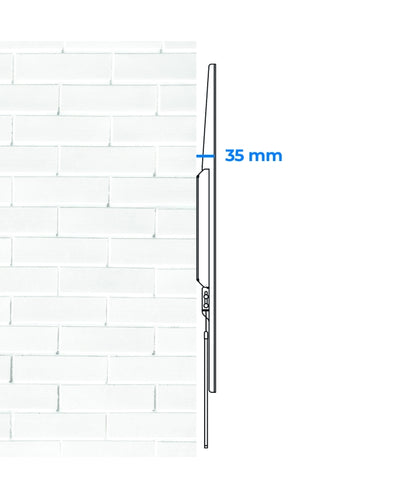 VulTech BTV-T55120LITE schema distanza dalla parete 35 mm